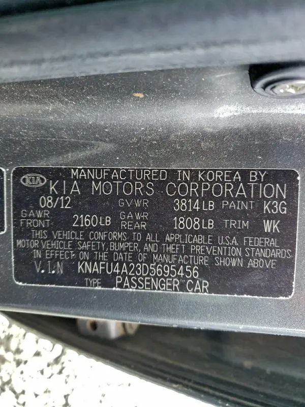 2013 KIA FORTE EX  