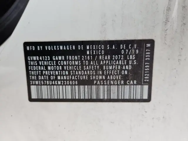 2019 VOLKSWAGEN JETTA SEL  