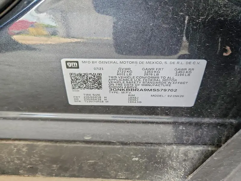 2021 CHEVROLET BLAZER 1LT  