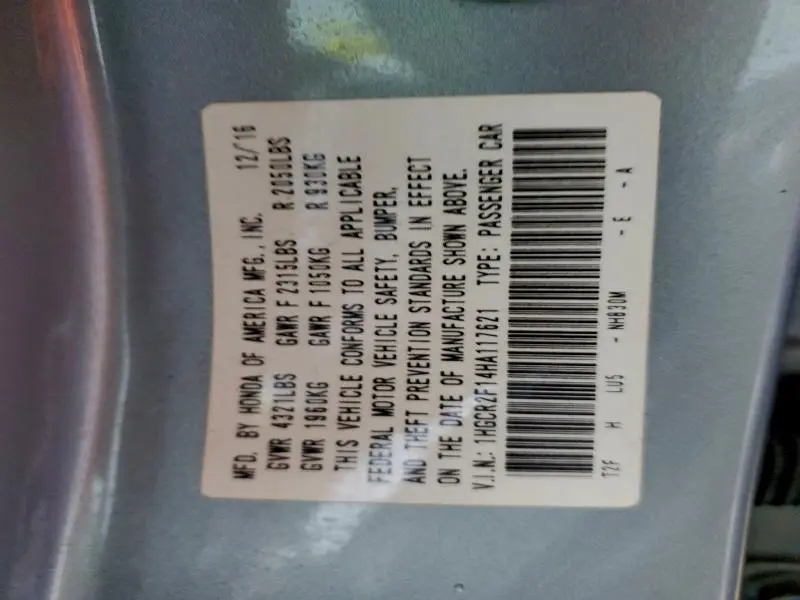 2017 HONDA ACCORD SPORT SPECIAL EDITION  