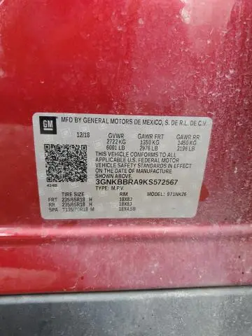 2019 CHEVROLET BLAZER 1LT  