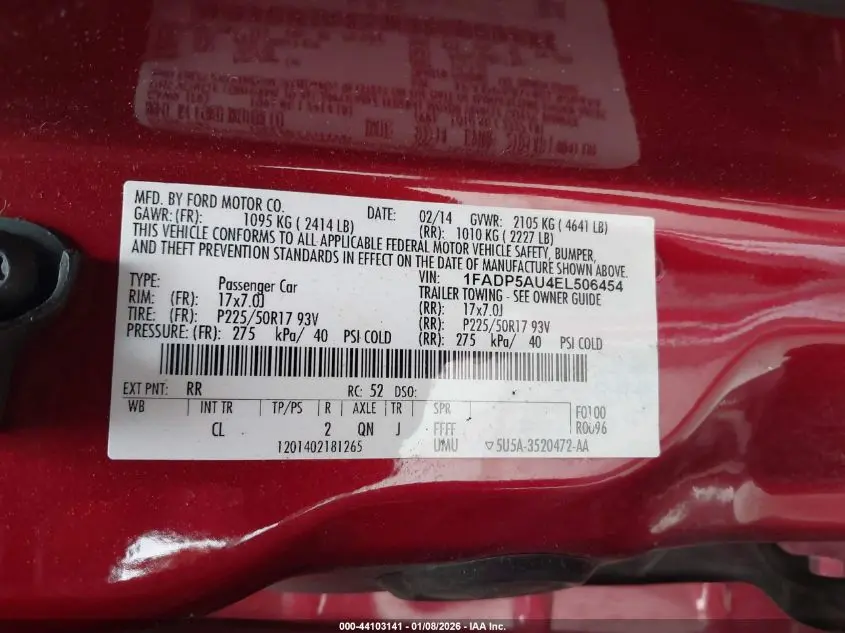 2014 FORD C-MAX HYBRID SE