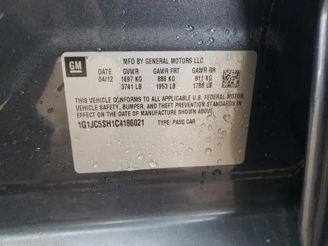 2012 CHEVROLET SONIC LT  