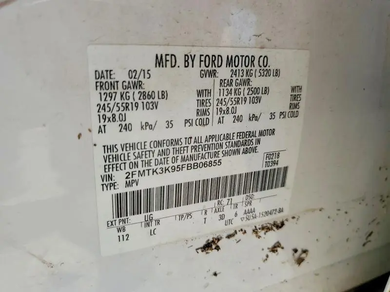 2015 FORD EDGE TITANIUM  