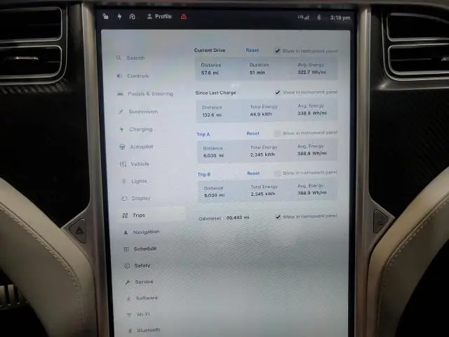 2015 TESLA MODEL S   