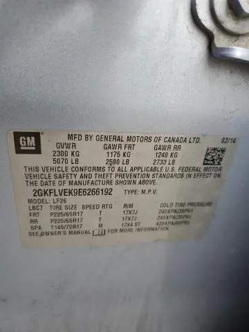 2014 GMC TERRAIN SLE  