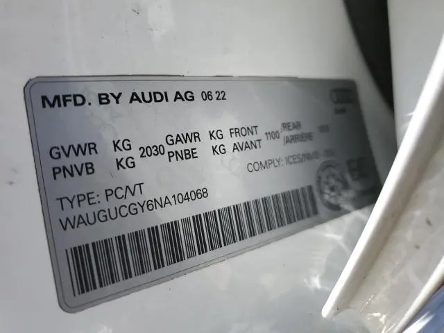 2022 AUDI A3 PREMIUM  