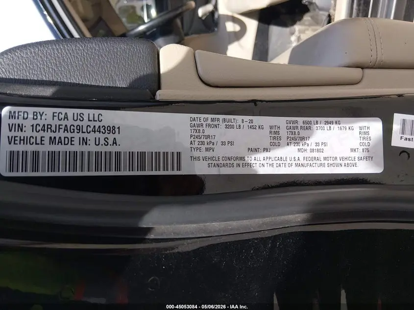 2020 JEEP GRAND CHEROKEE LAREDO E 4X4