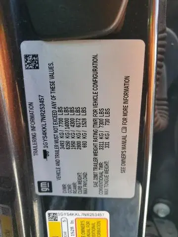 2022 CADILLAC ESCALADE ESV PREMIUM LUXURY  