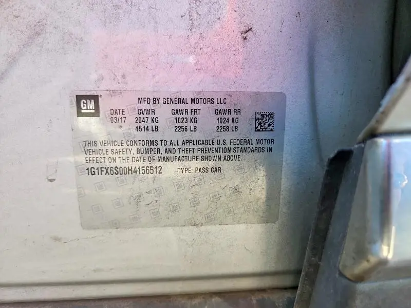 2017 CHEVROLET BOLT EV PREMIER  