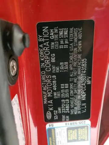 2013 KIA SPORTAGE EX  