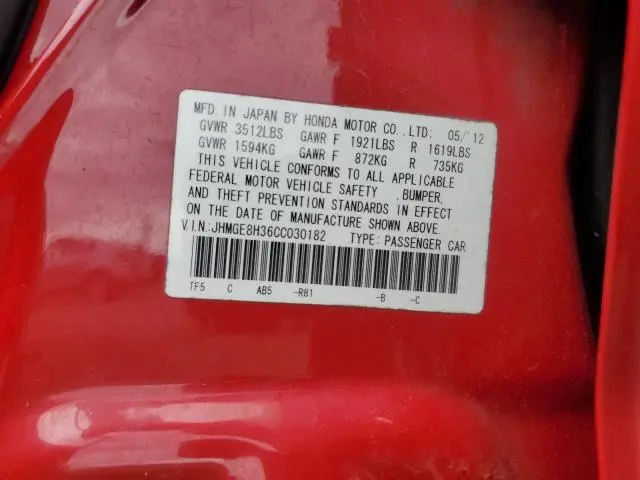 2012 HONDA FIT