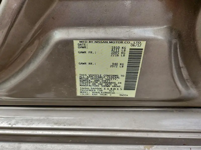 2013 NISSAN ALTIMA 2.5  