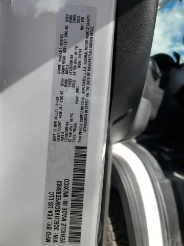 2023 RAM PROMASTER 1500 1500 HIGH  