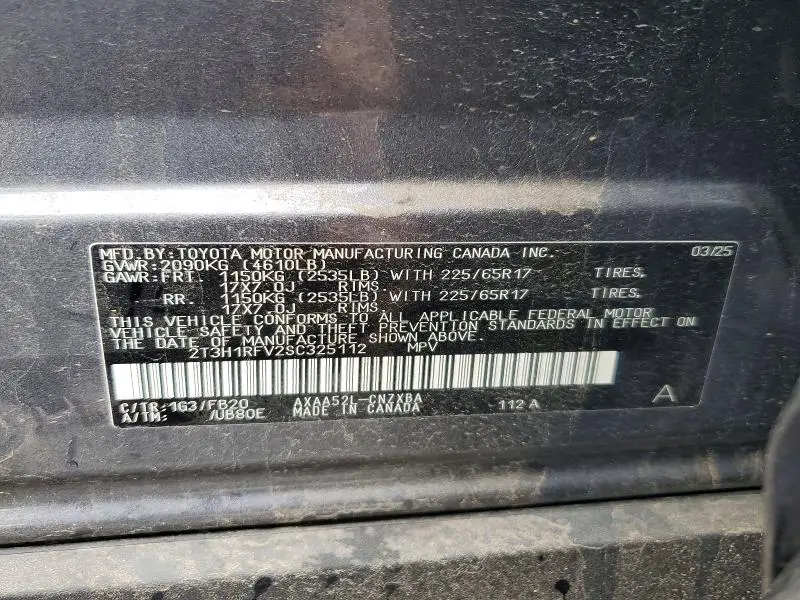 2025 TOYOTA RAV4 LE  