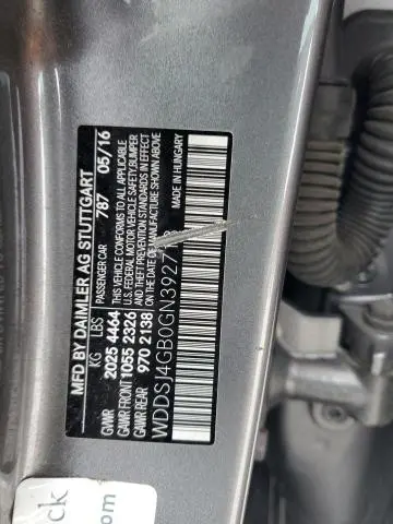 2016 MERCEDES-BENZ CLA 250 4MATIC  