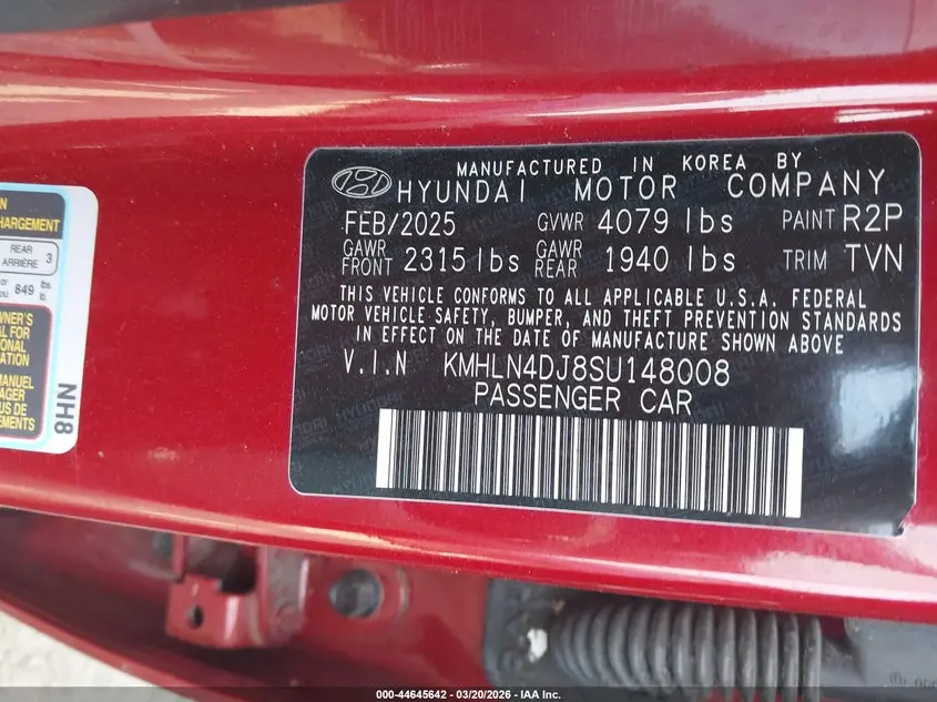 2025 HYUNDAI ELANTRA HYBRID LIMITED