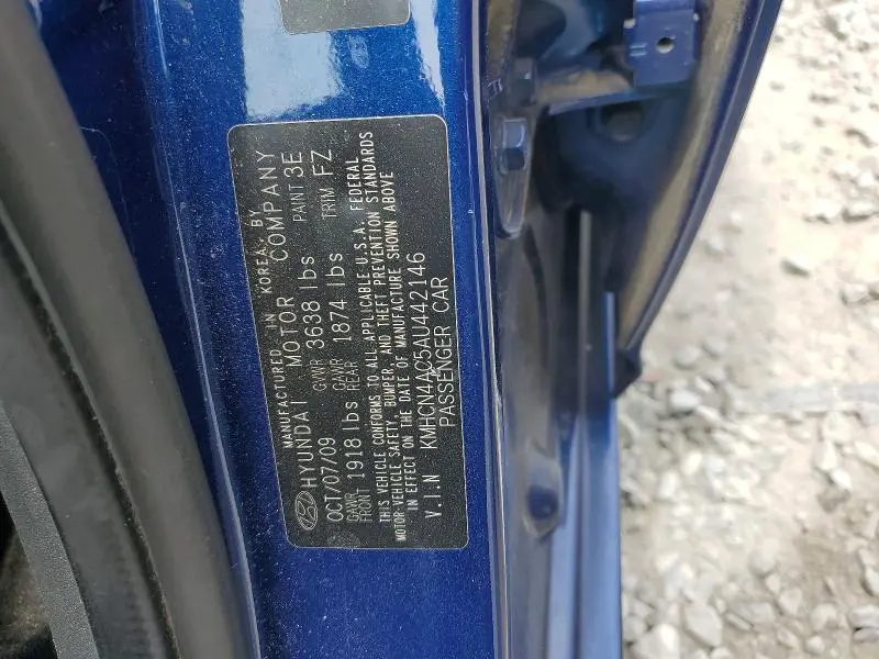 2010 HYUNDAI ACCENT GLS  