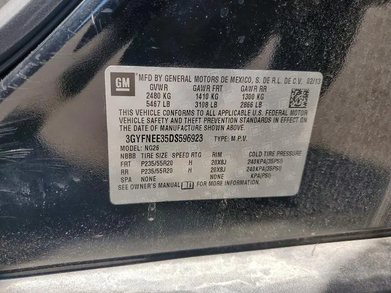 2013 CADILLAC SRX PREMIUM COLLECTION  