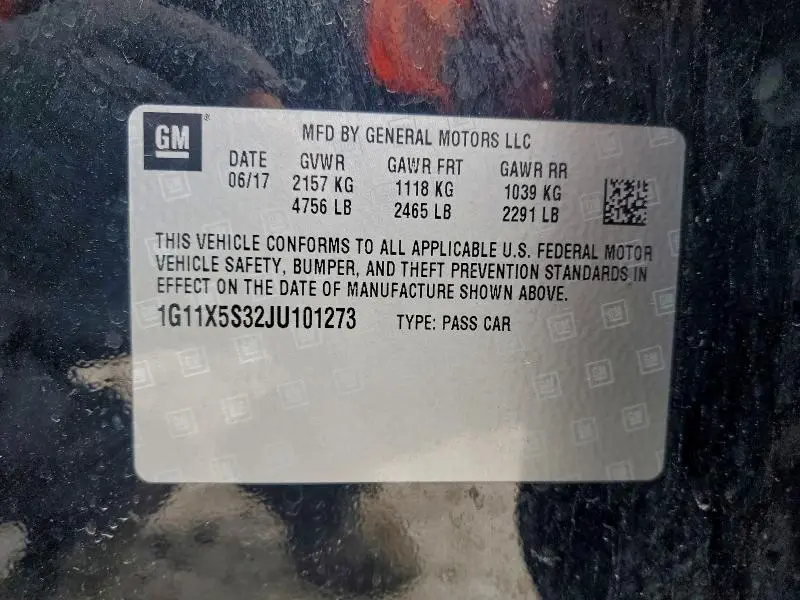 2018 CHEVROLET IMPALA LS  