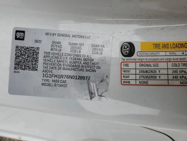 2022 CHEVROLET CAMARO SS  