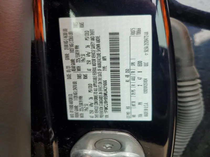 2021 FORD ESCAPE SEL  
