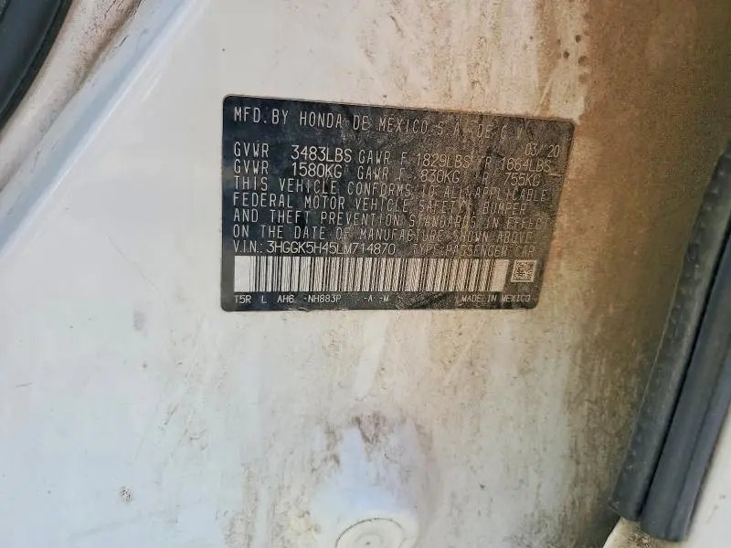 2020 HONDA FIT LX  