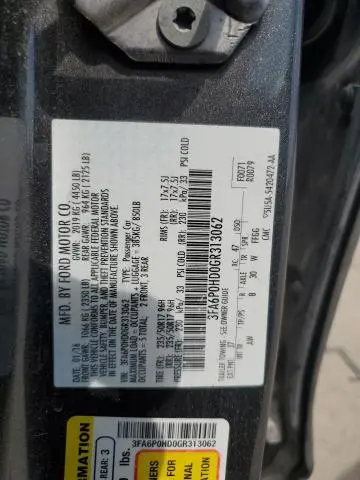 2016 FORD FUSION SE  