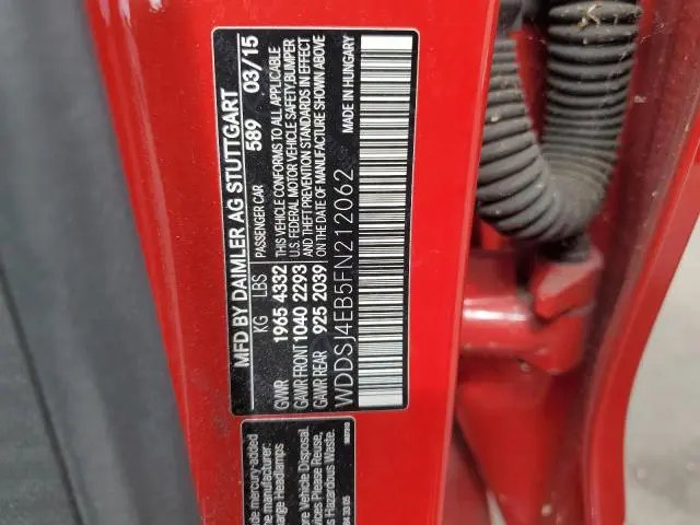 2015 MERCEDES-BENZ CLA 250  