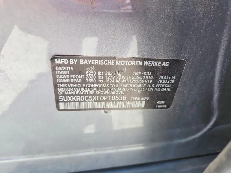 2015 BMW X5 XDRIVE35I  