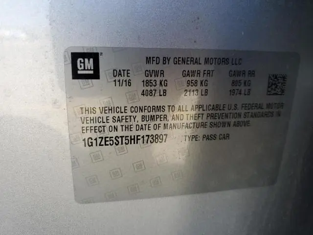 2017 CHEVROLET MALIBU LT  