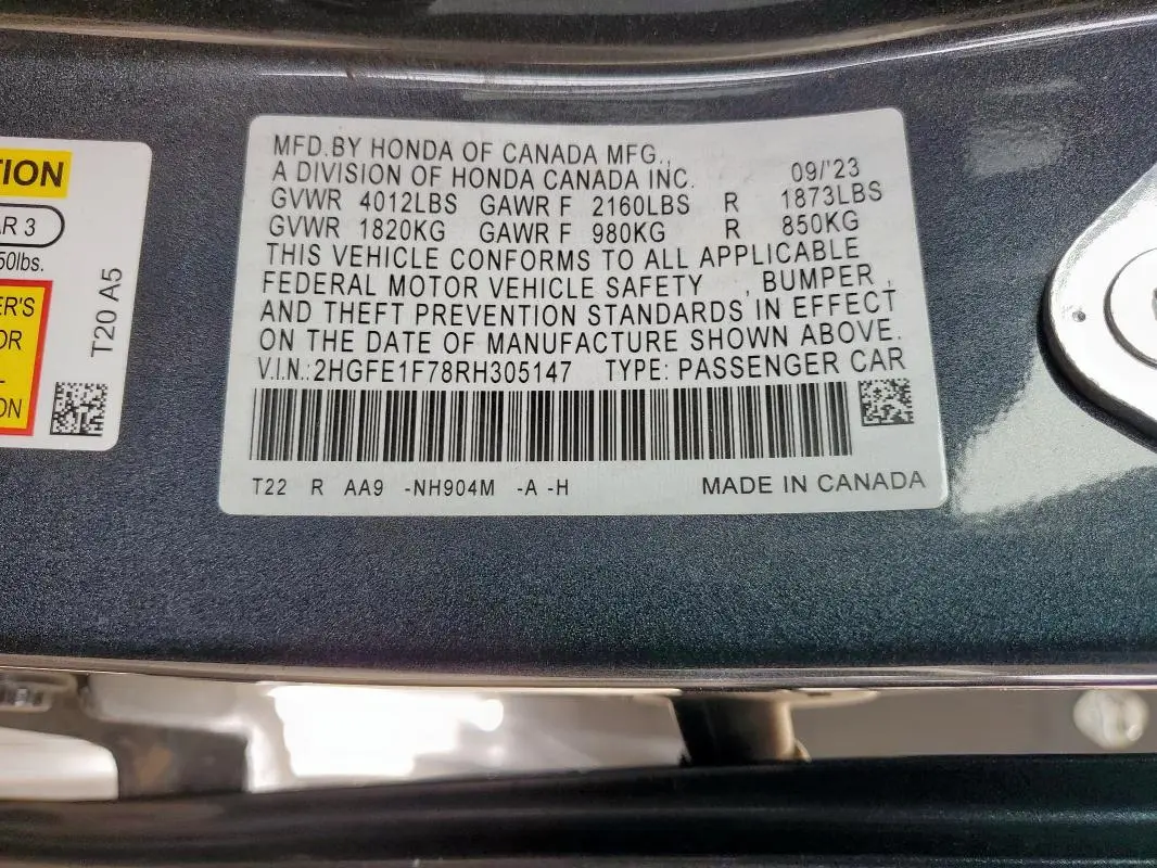 2024 HONDA CIVIC EX  