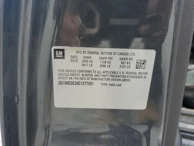 2012 CHEVROLET IMPALA LT