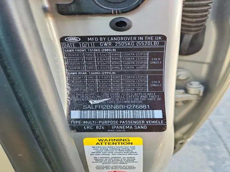 2011 LAND ROVER LR2 HSE  