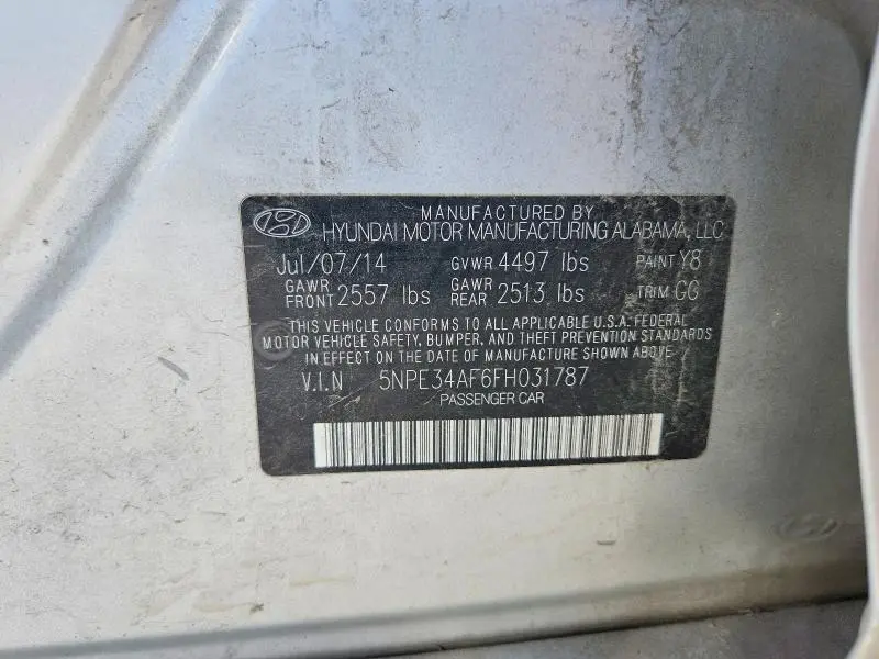 2015 HYUNDAI SONATA LIMITED  