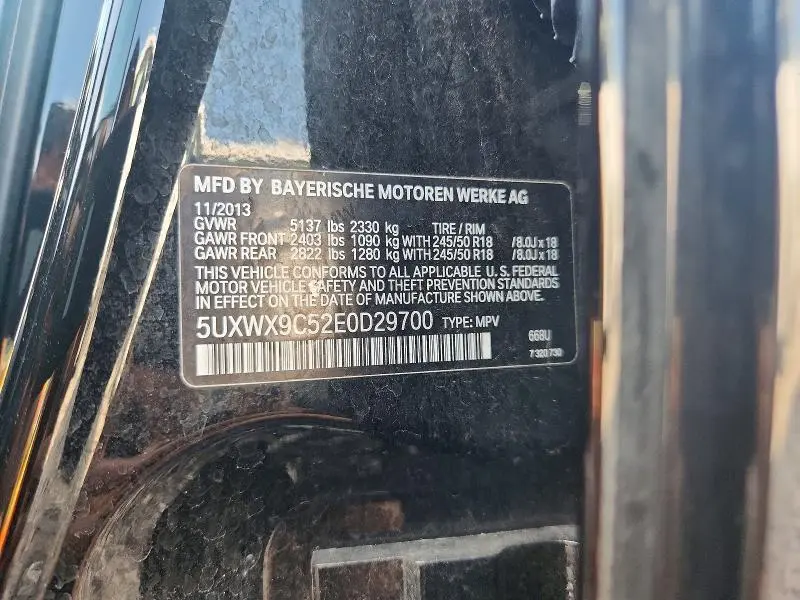 2014 BMW X3 XDRIVE28I  
