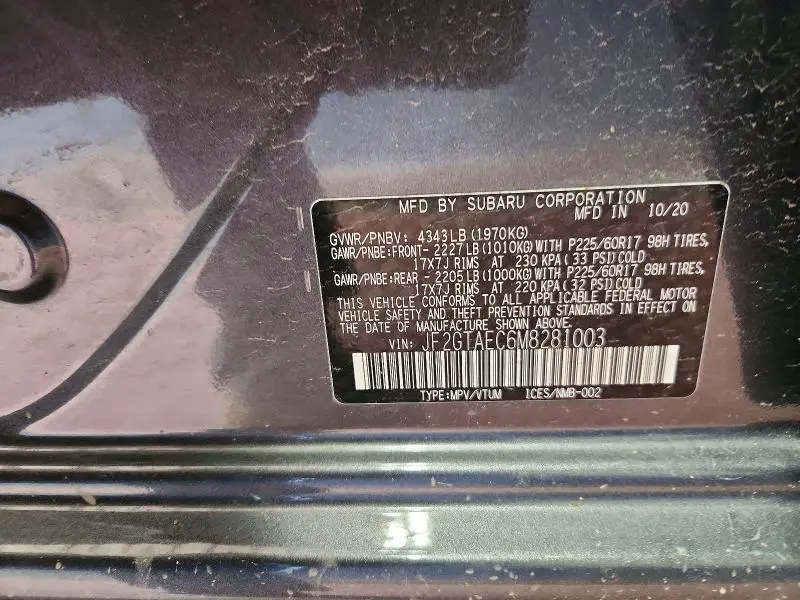 2021 SUBARU CROSSTREK PREMIUM  