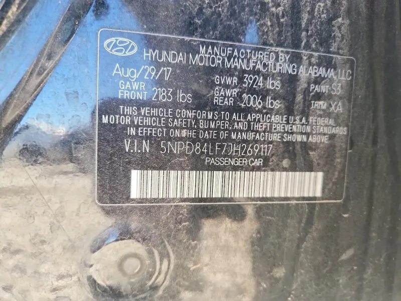 2018 HYUNDAI ELANTRA SEL  