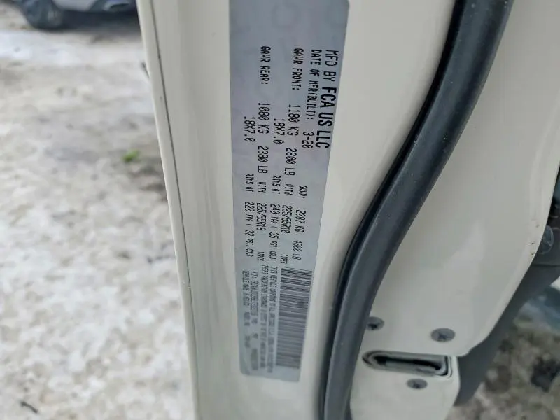 2020 JEEP COMPASS LIMITED  