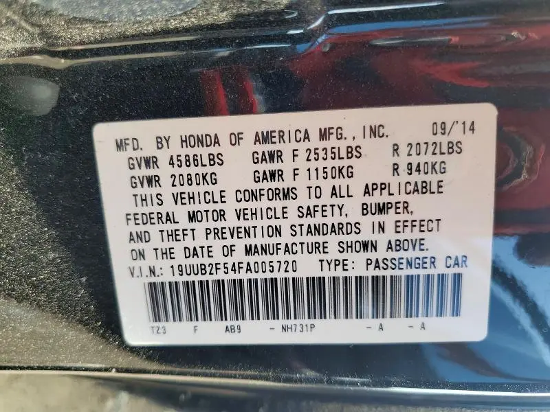 2015 ACURA TLX TECH  