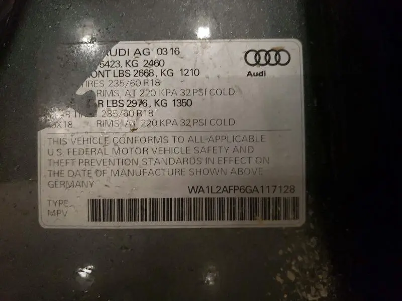 2016 AUDI Q5 PREMIUM PLUS  