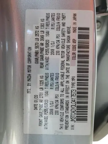 2020 MAZDA CX-9 GRAND TOURING