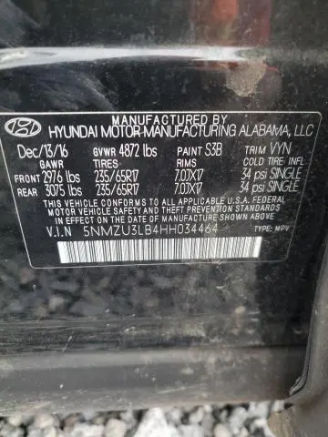 2017 HYUNDAI SANTA FE SPORT   