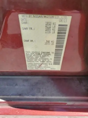 2014 NISSAN ALTIMA 2.5  