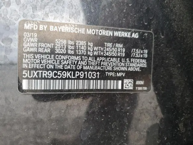 2019 BMW X3 XDRIVE30I  