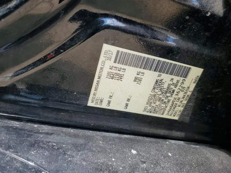 2018 NISSAN MAXIMA 3.5 SV  
