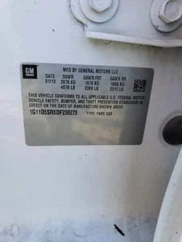 2013 CHEVROLET MALIBU 1LT  