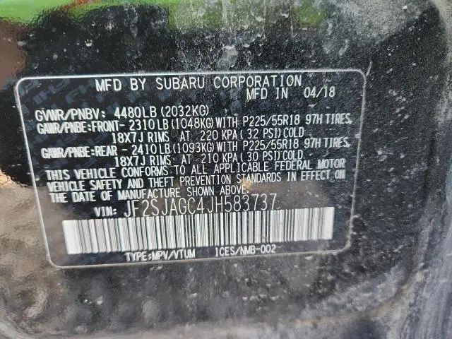 2018 SUBARU FORESTER 2.5I PREMIUM  