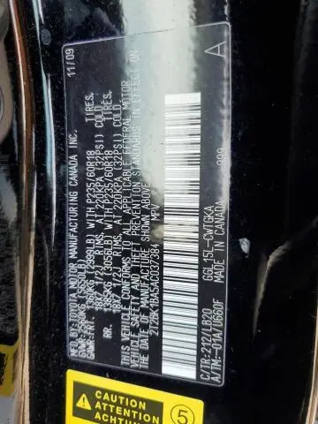 2010 LEXUS RX 350  