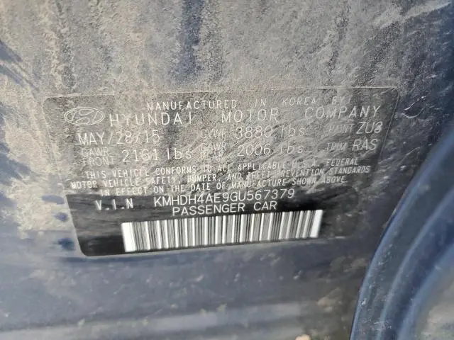 2016 HYUNDAI ELANTRA SE